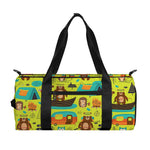 Animal Camping Pattern Print Gym Bag