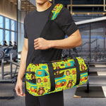 Animal Camping Pattern Print Gym Bag