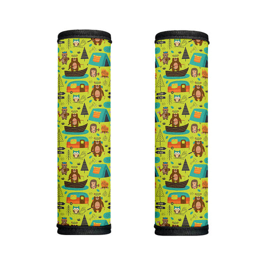 Animal Camping Pattern Print Handle Covers