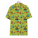 Animal Camping Pattern Print Hawaiian Shirt