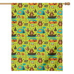 Animal Camping Pattern Print House Flag