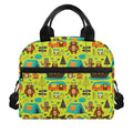 Animal Camping Pattern Print Insulated Lunch Bag