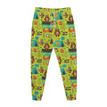 Animal Camping Pattern Print Jogger Pants