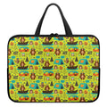 Animal Camping Pattern Print Laptop Sleeve With Handle