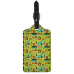 Animal Camping Pattern Print Luggage Tag