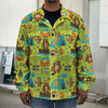 Animal Camping Pattern Print Men's Shirt Jacket