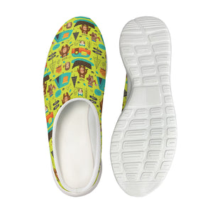 Animal Camping Pattern Print Mesh Casual Shoes