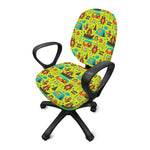 Animal Camping Pattern Print Office Chair Cover
