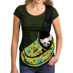 Animal Camping Pattern Print Pet Sling Carrier