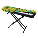 Animal Camping Pattern Print Piano Keyboard Cover