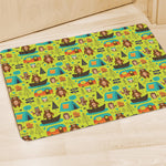 Animal Camping Pattern Print Polyester Doormat