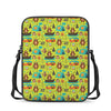 Animal Camping Pattern Print Rectangular Crossbody Bag