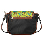 Animal Camping Pattern Print Saddle Bag