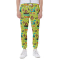 Animal Camping Pattern Print Joggers