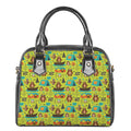 Animal Camping Pattern Print Shoulder Handbag