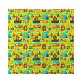 Animal Camping Pattern Print Silk Bandana