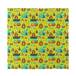 Animal Camping Pattern Print Silk Bandana