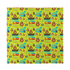 Animal Camping Pattern Print Silk Bandana