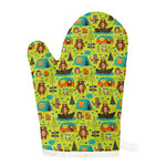 Animal Camping Pattern Print Single Oven Mitt