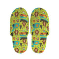 Animal Camping Pattern Print Slippers