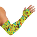 Animal Camping Pattern Print Sun Protection Arm Sleeves