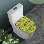 Animal Camping Pattern Print Toilet Lid Cover