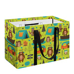Animal Camping Pattern Print Utility Tote Bag