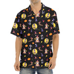 Animal Wizard Pattern Print Aloha Shirt