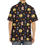Animal Wizard Pattern Print Aloha Shirt