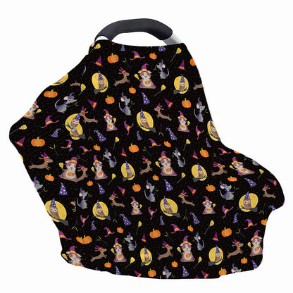 Animal Wizard Pattern Print Baby Seat Cover