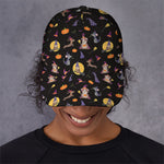Animal Wizard Pattern Print Baseball Cap