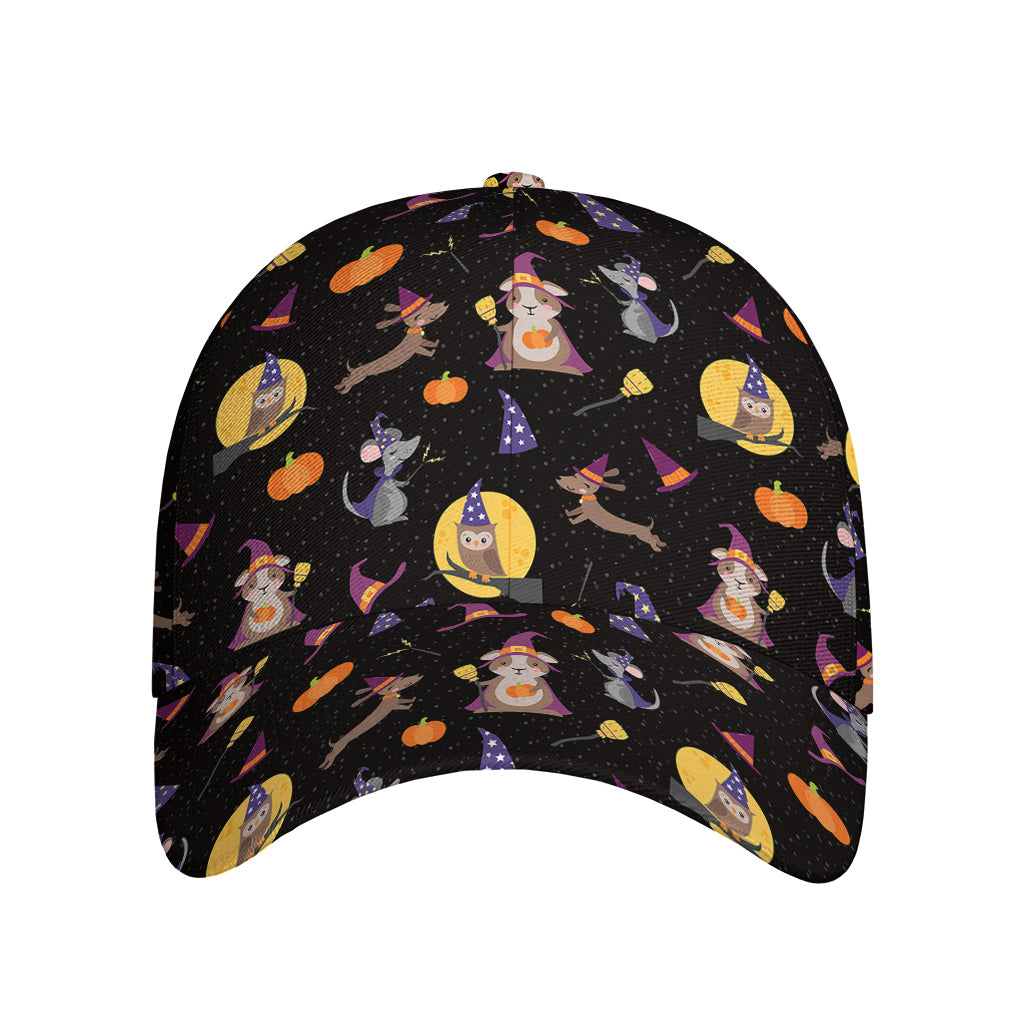 Animal Wizard Pattern Print Baseball Cap
