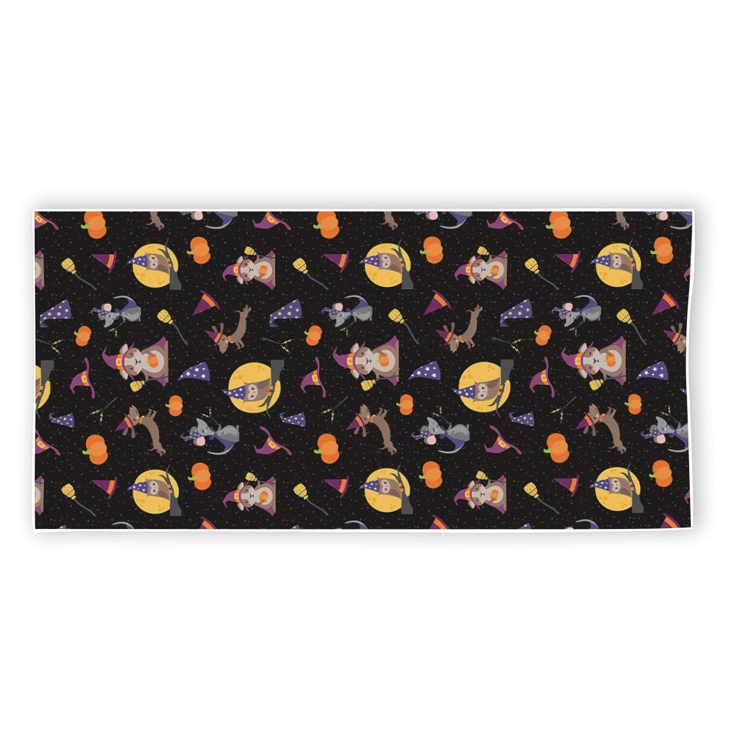 Animal Wizard Pattern Print Beach Towel