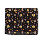 Animal Wizard Pattern Print Bifold Wallet