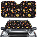 Animal Wizard Pattern Print Car Windshield Sun Shade
