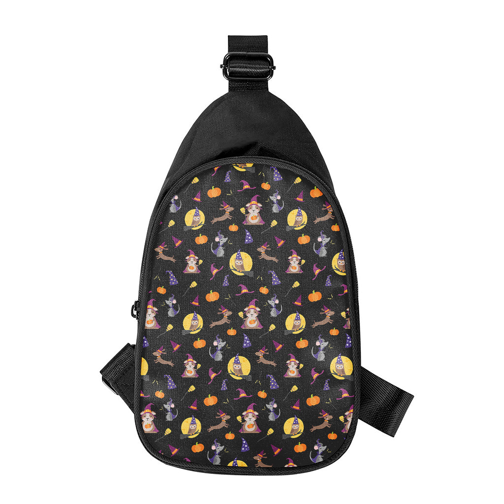 Animal Wizard Pattern Print Chest Bag