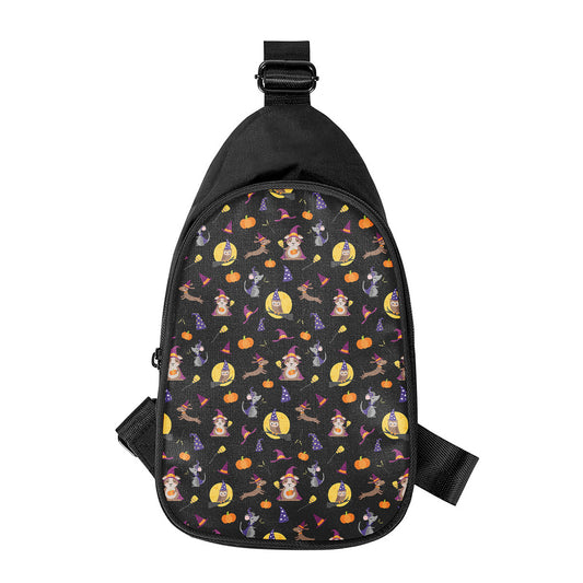 Animal Wizard Pattern Print Chest Bag