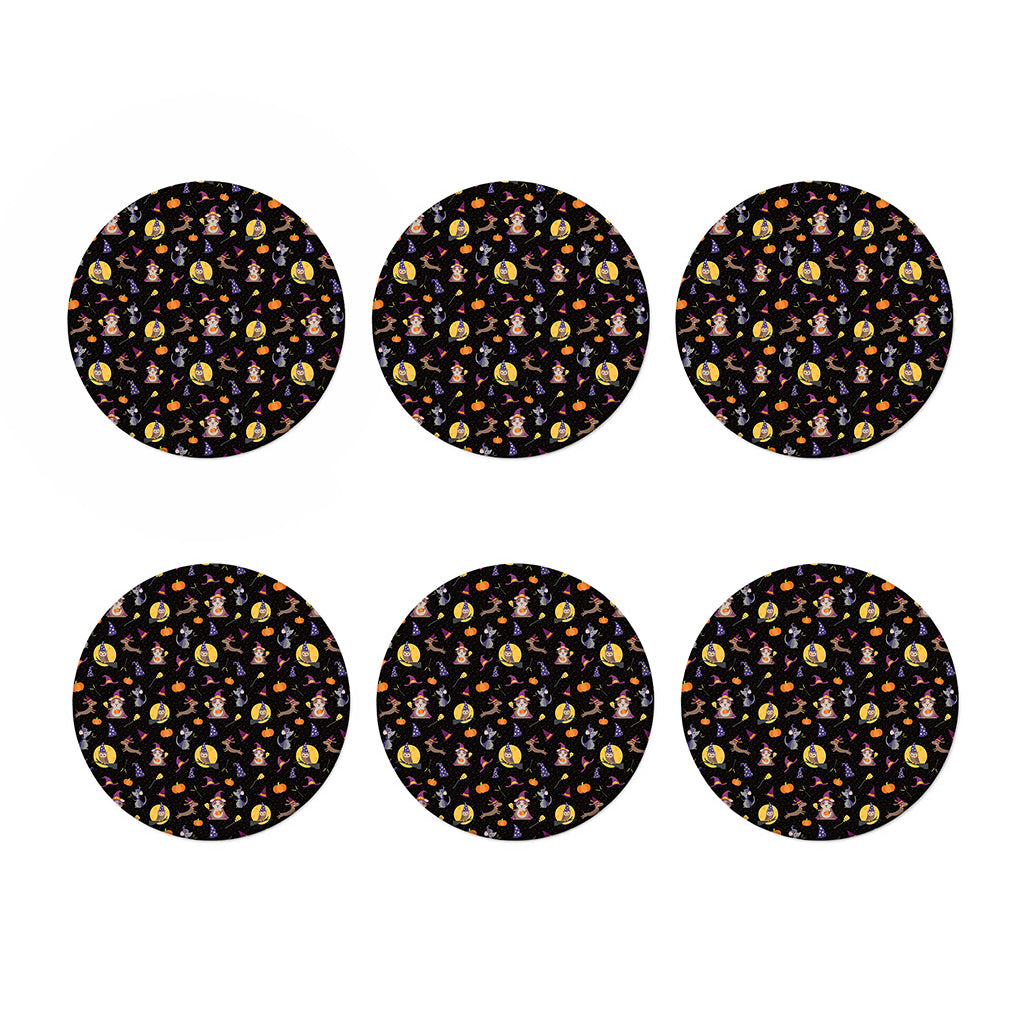 Animal Wizard Pattern Print Coaster Set