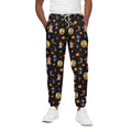 Animal Wizard Pattern Print Cotton Sweatpants