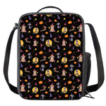 Animal Wizard Pattern Print Crossbody Lunch Bag