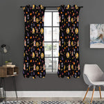Animal Wizard Pattern Print Curtain