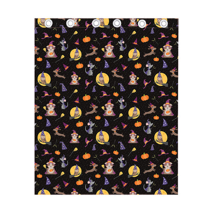 Animal Wizard Pattern Print Curtain