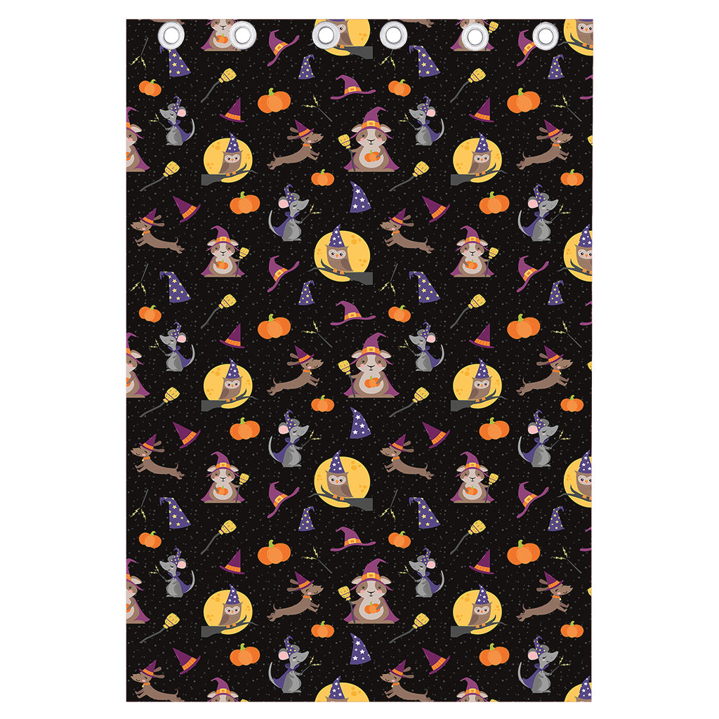 Animal Wizard Pattern Print Curtain