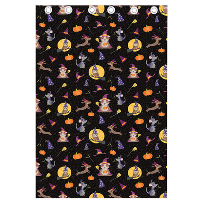 Animal Wizard Pattern Print Curtain