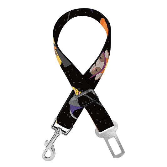 Animal Wizard Pattern Print Dog Seat Belt