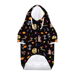 Animal Wizard Pattern Print Dog Zip Up Hoodie