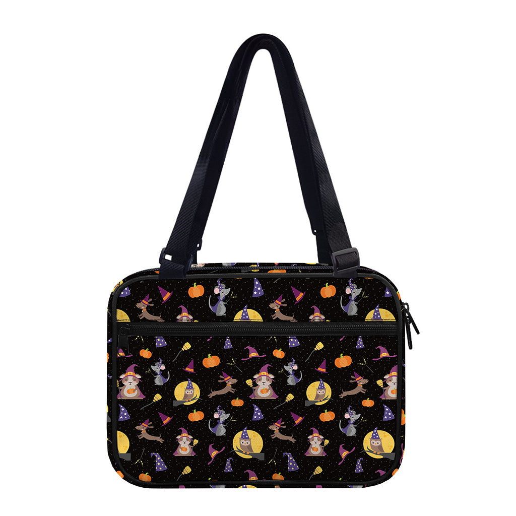Animal Wizard Pattern Print Double Strap Bible Bag