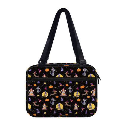 Animal Wizard Pattern Print Double Strap Bible Bag