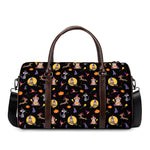 Animal Wizard Pattern Print Duffle Bag