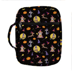 Animal Wizard Pattern Print Front Pocket Bible Bag